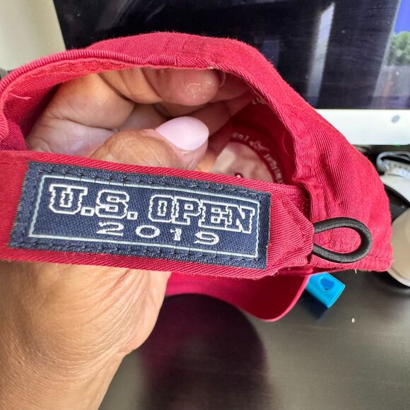 2019 U.S. Open Pebble Beach Golf Cap Red AHEAD Extreme Fit Lightweight Cotton - Picture 2 of 7